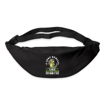 I just really like alligators - Bum bag - black - Front