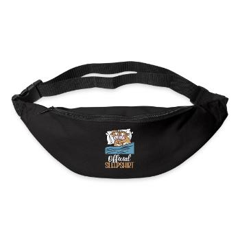 Cow Official Sleep Shirt Funny Cow Pajamas - Bum bag - black - Front