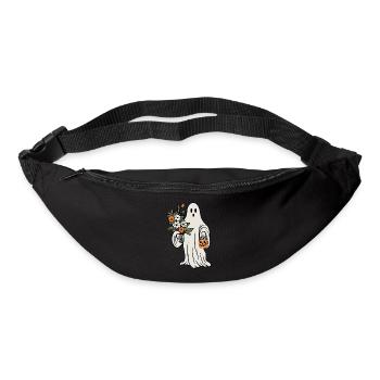 Geist mit Blumen - Gürteltasche - Schwarz - Vorne
