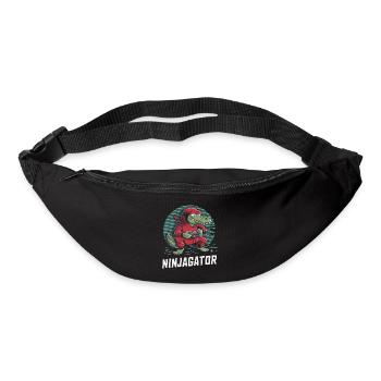 Ninja Alligator Gamer Fun Gaming Reptile Graphic - Bum bag - black - Front