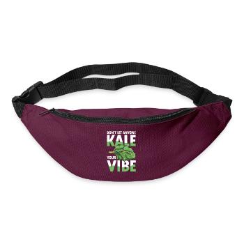 Don’t Let Anyone Kale Your Vibe - Gürteltasche - Burgunderrot - Vorne