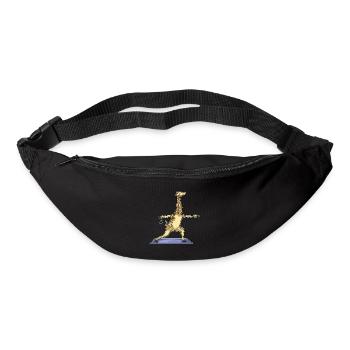Giraffe Yoga Fitness Gymnastik - Gürteltasche - Schwarz - Vorne