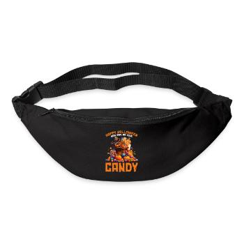 Happy Halloween, now give me your candy - Bum bag - black - Front
