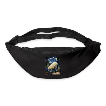 Tardigrade Water Bear Microbiology Starry Night M - Bum bag - black - Front