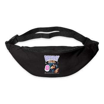 Pferd 8. Geburtstag Mädchen Kinder - Gürteltasche - Schwarz - Vorne