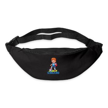 Schulkind Fußball Einschulung Geschenk - Gürteltasche - Schwarz - Vorne