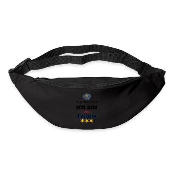 Polizei Geschenk - Gürteltasche - Schwarz - Vorne