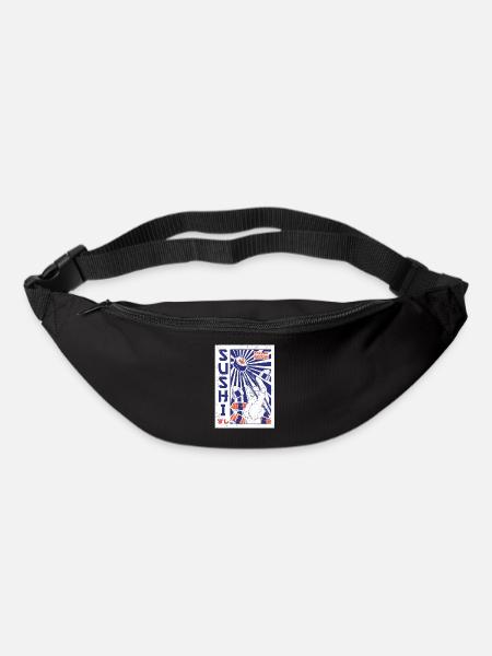 Sushi Food Japan Nigiri Gift - Bum bag - black
