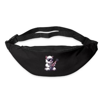 Heavy Metal Alpaca Rocker with Guitar - Bum bag - black - Front