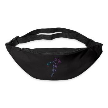 Prisonball Jeu d’équipe Joueur de ballon chasseur - Sac banane - noir - Devant