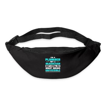 Funny I'm A Plumber - Gürteltasche - Schwarz - Vorne