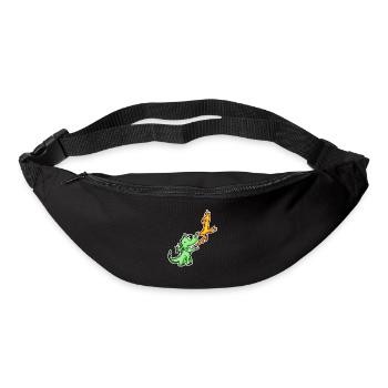 1 an - Inscription à l’école - Motif Dragon - Numéro 1 - Sac banane - noir - Devant
