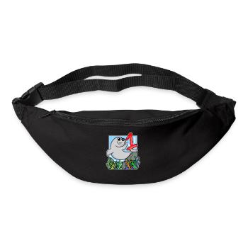 1 Jahr alt - Einschulung - Seelöwe Motiv - Zahl 1 - Gürteltasche - Schwarz - Vorne