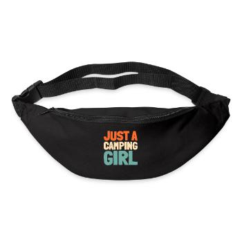 Tent Camping Camping Just A Camping Girl - Bum bag - black - Front