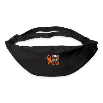 leukemia awareness blood cancer fight - Bum bag - black - Front