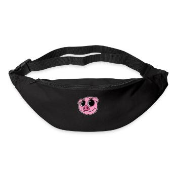 Pig Animal Head - Bum bag - black - Front