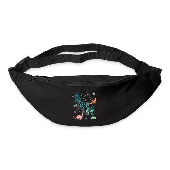 FINN - Beautiful boy name with dinosaur - Bum bag - black - Front