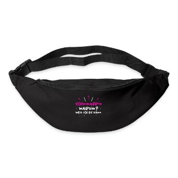Schwimmerin Spruch Schwimmen Schwimmerin Geschenk - Gürteltasche - Schwarz - Vorne