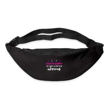 Schwimmerin Spruch Schwimmen Schwimmerin Geschenk - Gürteltasche - Schwarz - Vorne