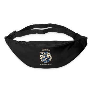 Klettern bouldern vintage T-Shirt lustiger Spruch - Gürteltasche - Schwarz - Vorne