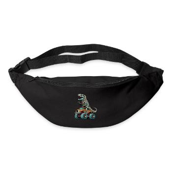 Dinosaurier Auf Monstertruck Motorsport Liebhaber - Gürteltasche - Schwarz - Vorne