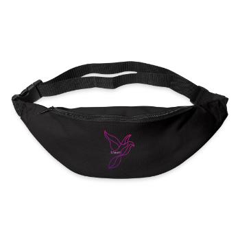 Elegance in Flight: Abstract Avian Art Birdy - Gürteltasche - Schwarz - Vorne