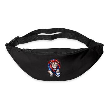 Löwe Fußball Bunt Slowenien Slovenia Design Print - Gürteltasche - Schwarz - Vorne