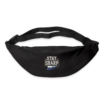 Vibrations de salon de coiffure et coupes de cheveux classiques pour - Sac banane - noir - Devant