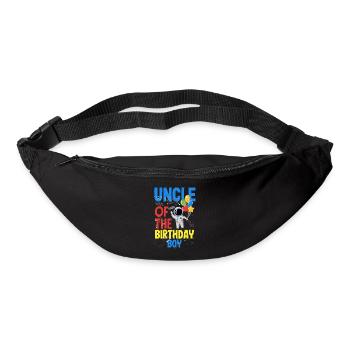 Anniversaire des enfants Membres de la famille des astronautes - Sac banane - noir - Devant