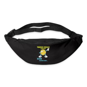 Drôle de joueur de tennis Raquette Tennis - Sac banane - noir - Devant