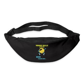 Drôle de joueur de tennis Raquette Tennis - Sac banane - noir - Devant