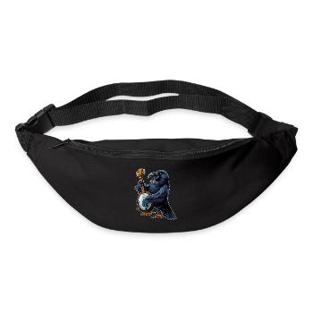 Raven Crow Joueur de banjo bluegrass - Sac banane - noir - Devant