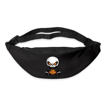 Zombie Halloween Skeleton - Bum bag - black - Front