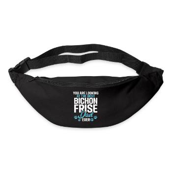 Cadeaux Bichon Frisé - Sac banane - noir - Devant
