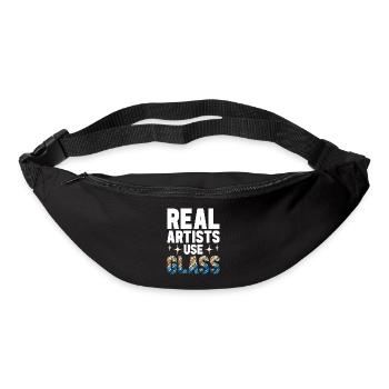 Vitrail artiste Vitrail Art - Sac banane - noir - Devant