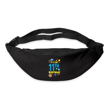 11th Birthday Boys Astronaut Birthday - Bum bag - black - Front