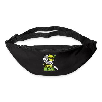 Drôle de joueur de tennis Raquette Ninja - Sac banane - noir - Devant