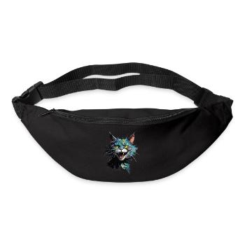 Crazy Cat - Bum bag - black - Front