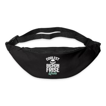 Cadeaux Bichon Frisé - Sac banane - noir - Devant