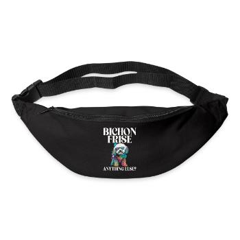 Cadeaux Bichon Frisé - Sac banane - noir - Devant