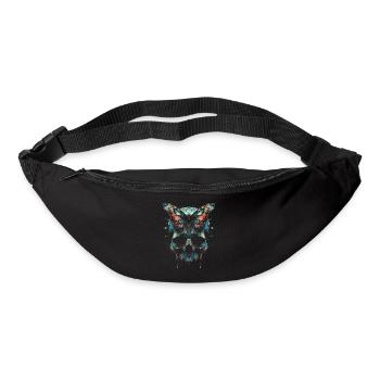 Weirdcore Ästhetik Schädel Schmetterling Strangeco - Gürteltasche - Schwarz - Vorne