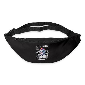 Je m’en fiche - Schmeiss alles hin werd Punk Punkrock - Sac banane - noir - Devant