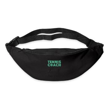 drôle joueur de tennis raquette jeu de mots voir - Sac banane - noir - Devant