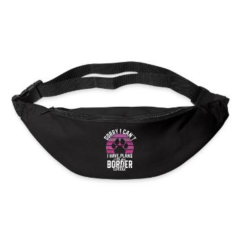 Cadeaux Border Collie - Sac banane - noir - Devant