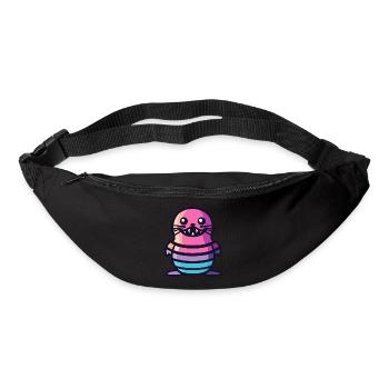 Robbe Tier Halloween Comic Lustig - Gürteltasche - Schwarz - Vorne