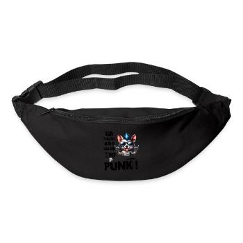 Je m’en fiche - Schmeiss alles hin werd Punk Punkrock - Sac banane - noir - Devant
