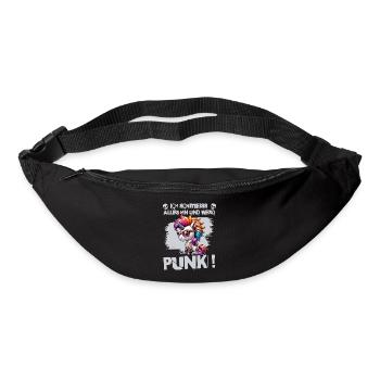 Je m’en fiche - Schmeiss alles hin werd Punk Punkrock - Sac banane - noir - Devant
