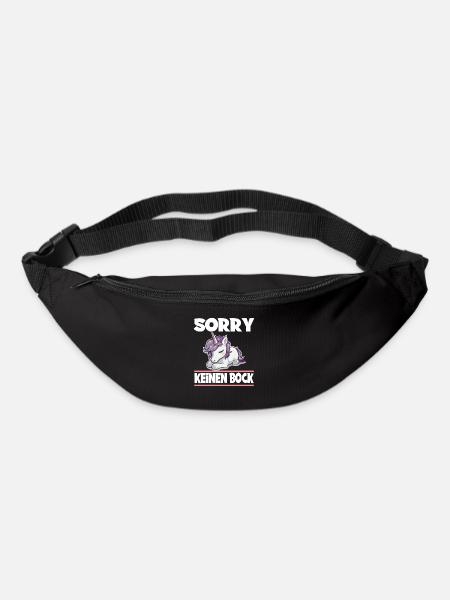 Sorry Keinen Bock Einhorn - Gürteltasche - Schwarz
