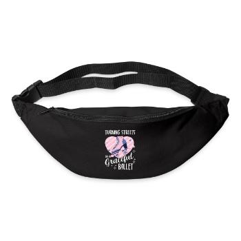 Roller Skating Skate Streets Graceful Ballet Gifts - Bum bag - black - Front
