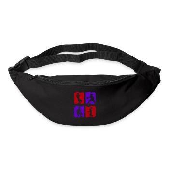 Basketball Tshirt B-Ball Dunking Rebound Player - Bum bag - black - Front